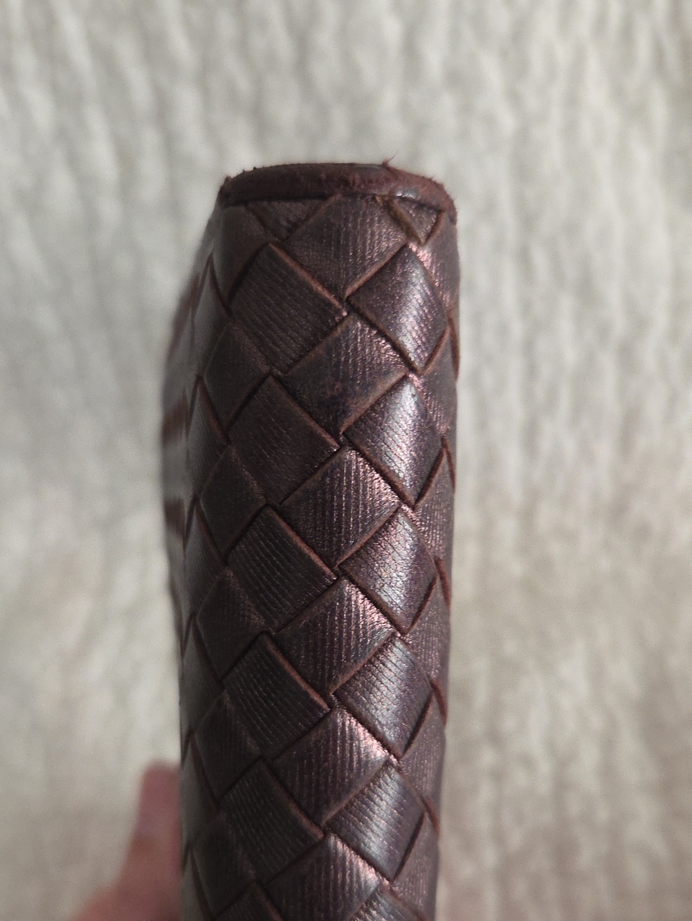 Bottega Veneta Textured Zippered Long Wallet in Shimmery Dark Bronze - Picture 8 of 15